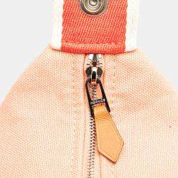 مملوكة مسبقًا حقيبة هيرمس برينس براس قماش صغيرة وردية