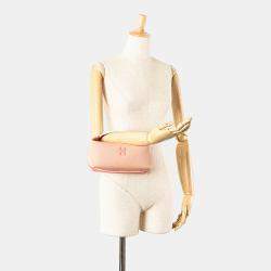 مملوكة مسبقًا حقيبة هيرمس برينس براس قماش صغيرة وردية