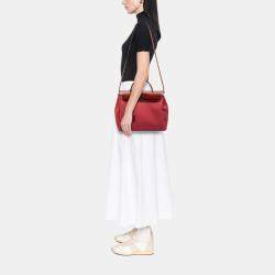 مملوكة مسبقًا حقيبة هيرمس هيرباج توال روبيرسو وسور ٣١ بألوان وردي و أحمر