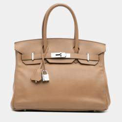 مملوكة مسبقًا Hermes Brown Swift Birkin Retourne 30