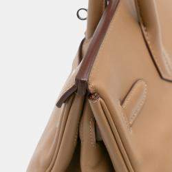 مملوكة مسبقًا Hermes Brown Swift Birkin Retourne 30