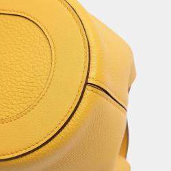 Pre Owned حقيبة هيرمس إن ذا لوب 18 جلد كليمنس وسويفت صفراء