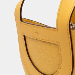 Pre Owned حقيبة هيرمس إن ذا لوب 18 جلد كليمنس وسويفت صفراء