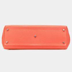 Pre Owned Hermes Red Togo JPG Shoulder Kelly II 42