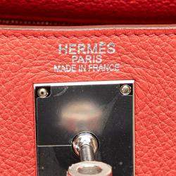 Pre Owned Hermes Red Togo JPG Shoulder Kelly II 42