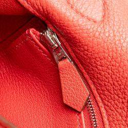 Pre Owned Hermes Red Togo JPG Shoulder Kelly II 42