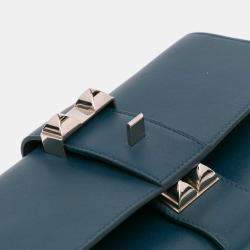 مملوكة مسبقًا Hermes Blue Tadelakt Medor Clutch 23