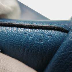 مملوكة مسبقًا Hermes Blue Tadelakt Medor Clutch 23