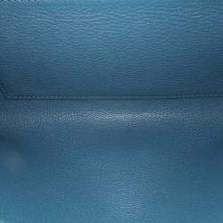مملوكة مسبقًا Hermes Blue Tadelakt Medor Clutch 23