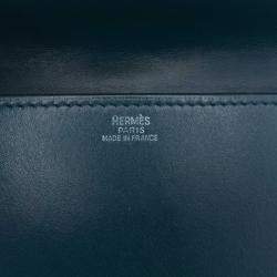 مملوكة مسبقًا Hermes Blue Tadelakt Medor Clutch 23