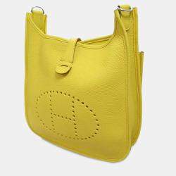Pre Owned هيرمس كليمنص أصفر إيفلين بي إم