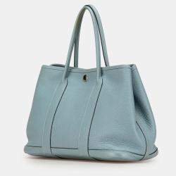 Pre Owned Hermes Blue Negonda Garden Party 30
