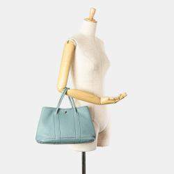 Pre Owned Hermes Blue Negonda Garden Party 30