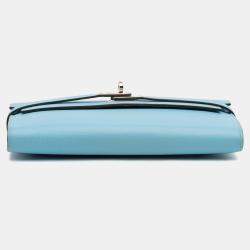 مملوكة مسبقًا Hermes Blue Epsom Kelly Longue Wallet