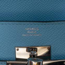 مملوكة مسبقًا Hermes Blue Epsom Kelly Longue Wallet