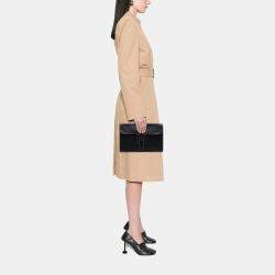 مملوكة مسبقًا Hermes Black Evergrain Jige PM