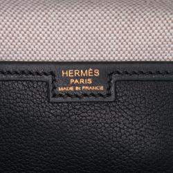 مملوكة مسبقًا Hermes Black Evergrain Jige PM