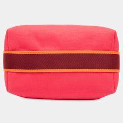 Pre Owned Hermes Pink Small Toile Bride A Brac Case