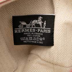 Pre Owned Hermes Pink Small Toile Bride A Brac Case
