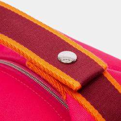 مملوكة مسبقًا حقيبة هيرمس كبيرة وردي أحمر من قماش تولي العروس براك