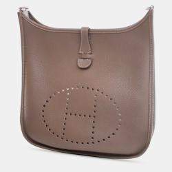 مملوكة مسبقًا Hermes Brown Clemence Evelyne III PM