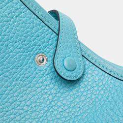 مملوكة مسبقًا Hermes Blue Clemence Evelyne TPM 16