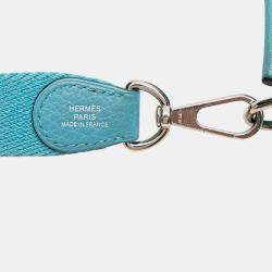 مملوكة مسبقًا Hermes Blue Clemence Evelyne TPM 16