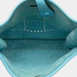 مملوكة مسبقًا Hermes Blue Clemence Evelyne TPM 16