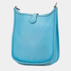مملوكة مسبقًا Hermes Blue Clemence Evelyne TPM 16