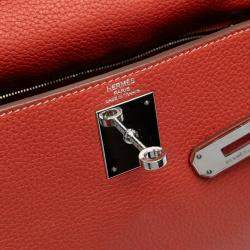 مملوكة مسبقًا حقيبة هيرمس كيللي إرجاع 28 توغو برتقالية