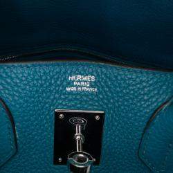 Pre Owned Hermes Blue Togo Birkin Retourne 30
