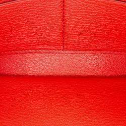 مملوكة مسبقًا محفظة هيرمس كيلي فلاغ إبصوم برتقالي طويلة