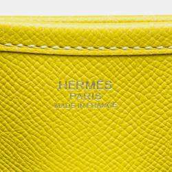 Pre Owned حقيبة إبلين 33 إيبسوم صفراء من هيرمس