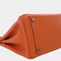 Pre Owned حقيبة هيرمس بيركين ريترون توغو برتقالية 30