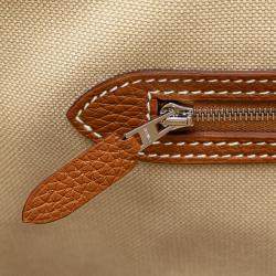 مملوكة مسبقًا حقيبة هيرمس بورسانجل Toile و كليمنس بني توت