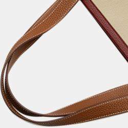 مملوكة مسبقًا حقيبة هيرمس بورسانجل Toile و كليمنس بني توت