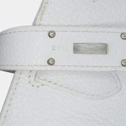 مملوكة مسبقًا Hermes White Clemence Jypsiere 34