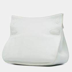 مملوكة مسبقًا Hermes White Clemence Jypsiere 34