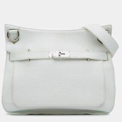مملوكة مسبقًا Hermes White Clemence Jypsiere 34