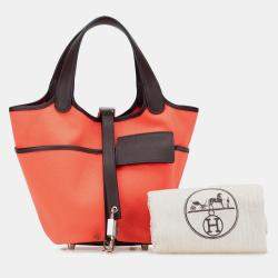 Pre Owned قفل هيرمس بيكوتين 18 تويل غولاند ستويفت كارجو زهري