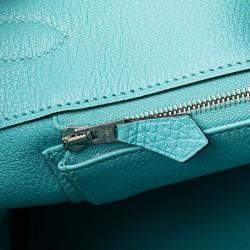 مملوكة مسبقًا Hermes Blue Togo Birkin Retourne 35