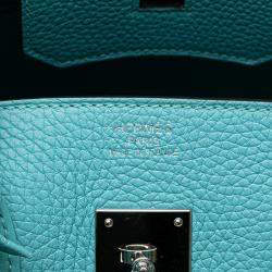 مملوكة مسبقًا Hermes Blue Togo Birkin Retourne 35
