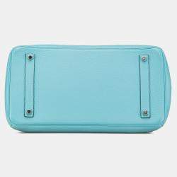 مملوكة مسبقًا Hermes Blue Togo Birkin Retourne 35