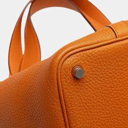 مملوكة مسبقًا حقيبة هيرمس بيكوتين 18 كليمونس برتقالي