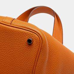 مملوكة مسبقًا حقيبة هيرمس بيكوتين 18 كليمونس برتقالي