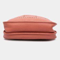 Pre Owned Hermes Pink Red Clemence Evelyne III 29