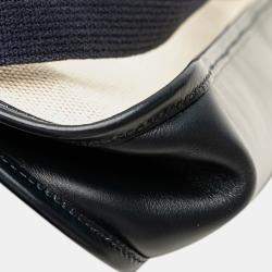 Pre Owned هيرمس أزرق بني تويلي إتش وبارينيا فيسبا صغيرة