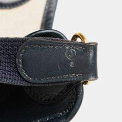 Pre Owned هيرمس أزرق بني تويلي إتش وبارينيا فيسبا صغيرة