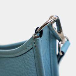 Pre Owned Hermes Blue Clemence Evelyne TPM 16