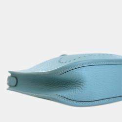 Pre Owned Hermes Blue Clemence Evelyne TPM 16